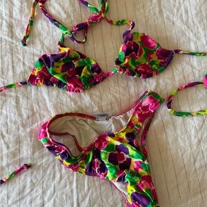 Mirror Palais Colorful Floral Bikini